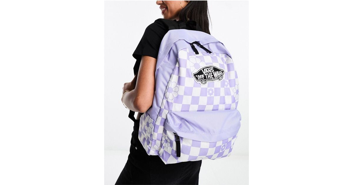 Mochila Vans Rosa Y Negra Mochila A Cuadros Dameros Realm Vans De