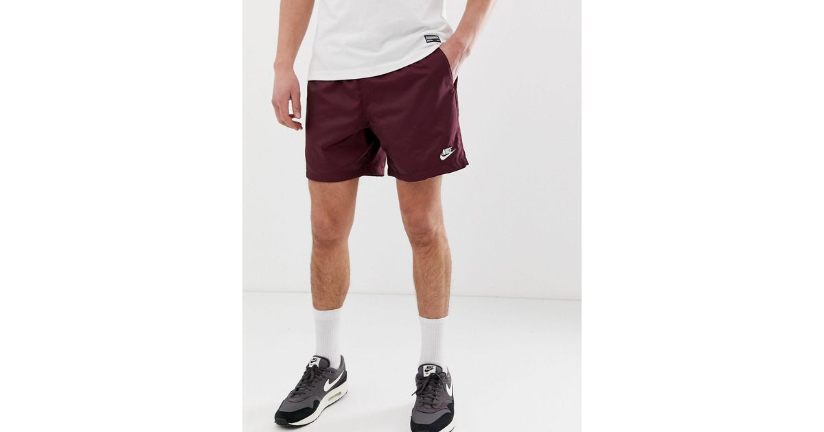 burgundy nike shorts