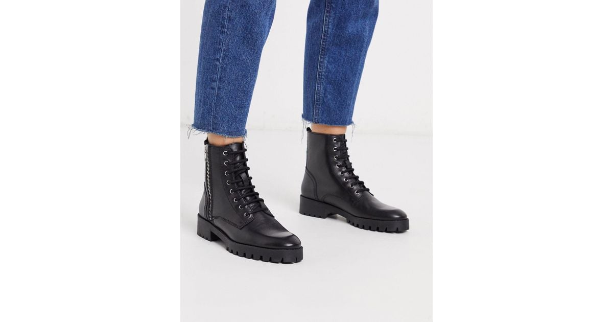 biker boots lace