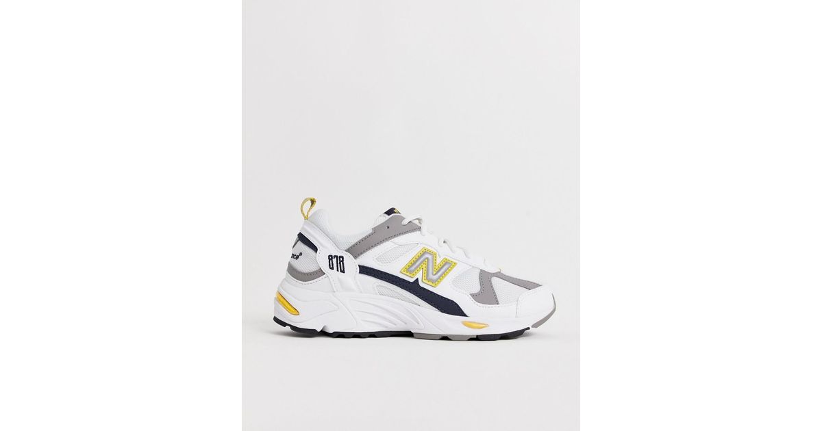 New balance 878 white yellow top