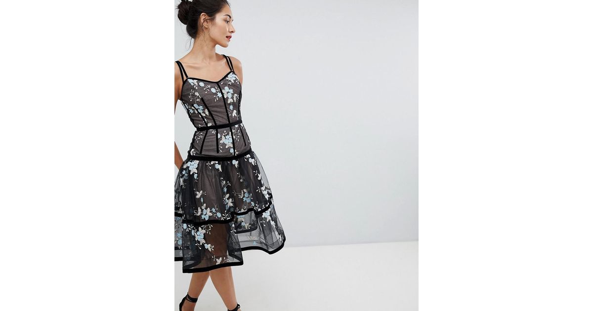bronx and banco black lace dress