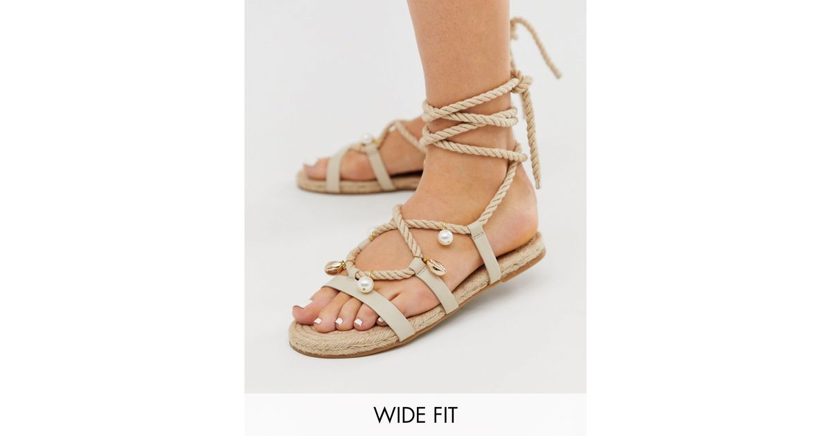 wide fit espadrille sandals