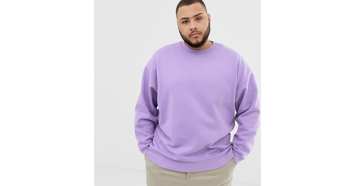 lilac oversized sweatshirt