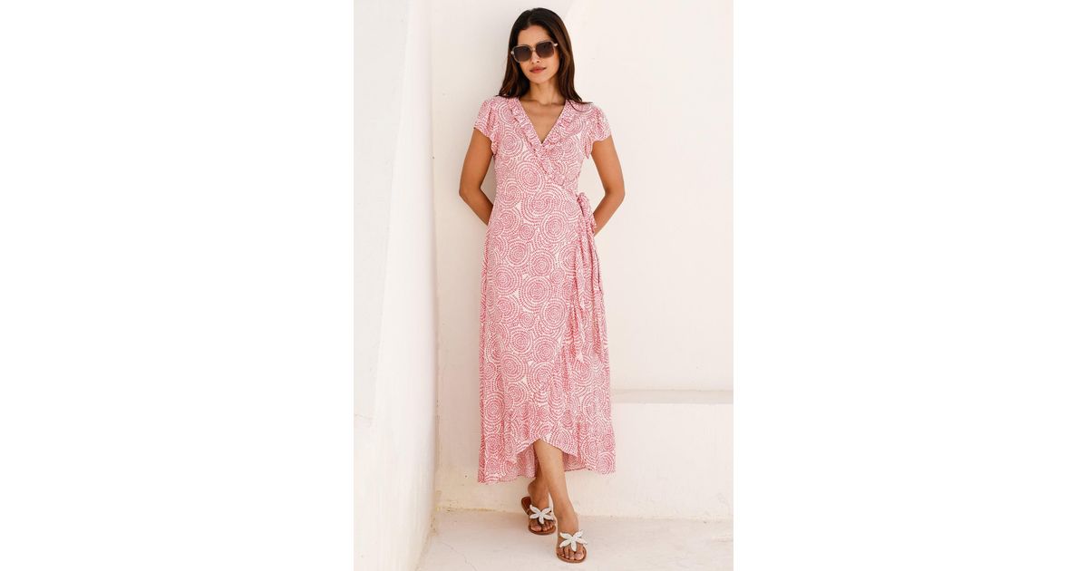 aspiga pink dress Buy Aspiga Pink Mara Cotton Dress from Next USA