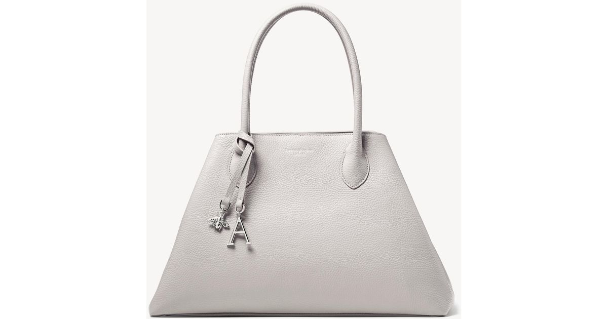 Aspinal of London Leather Paris Bag in Grey (Grey) | Lyst Canada
