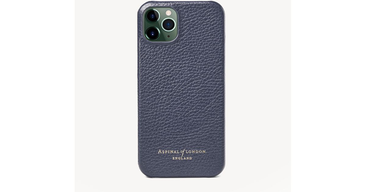 Aspinal of London Leather Iphone 13 Case in Navy Blue (Blue) Lyst