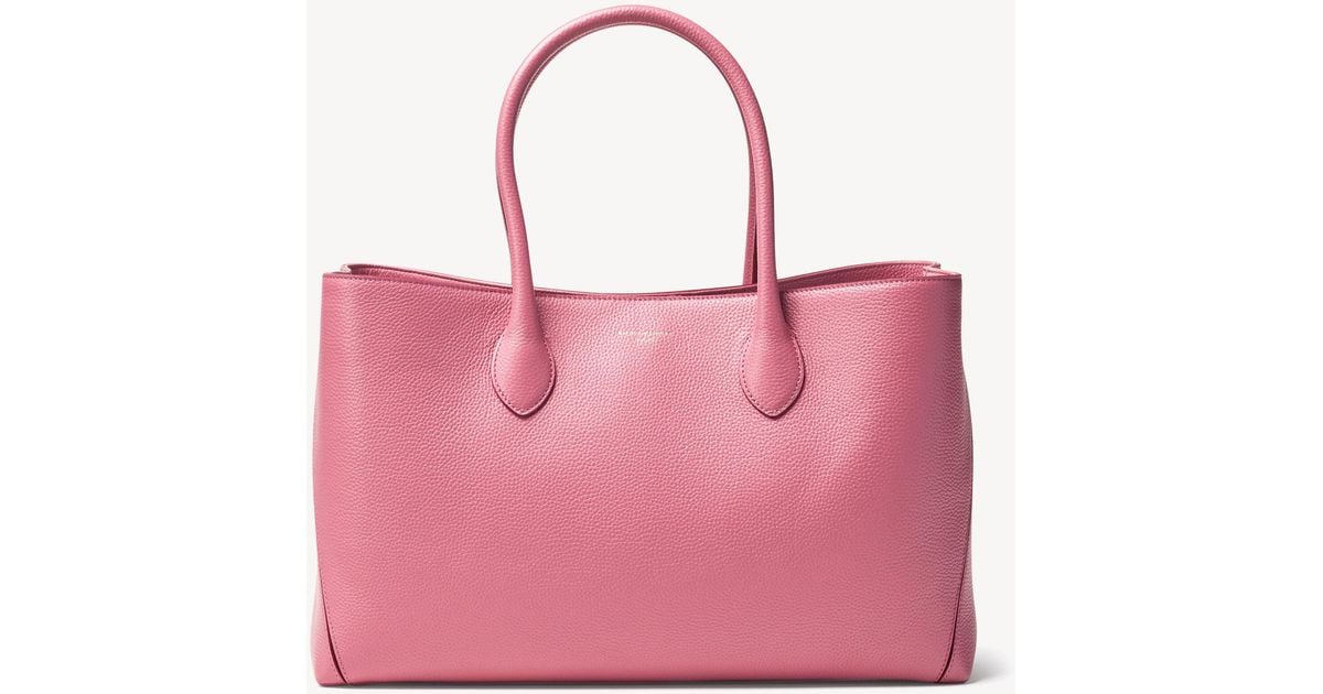 Aspinal of London Leather London Tote in Pink Lyst