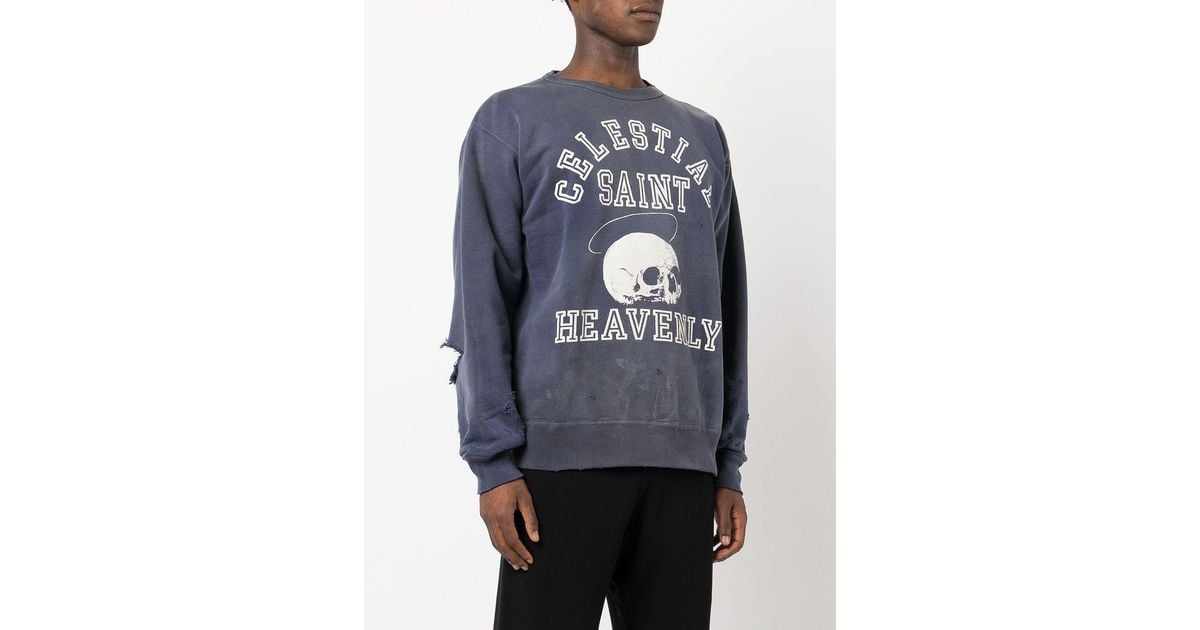 Saint Michael Celestial Heavenly Sweatshirt in Blue for Men | Lyst