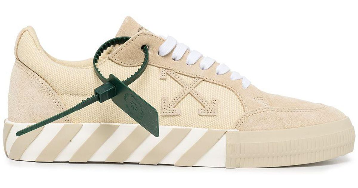 Off-White c/o Virgil Abloh Low Vulcanized Canvas/suede in Natural for ...