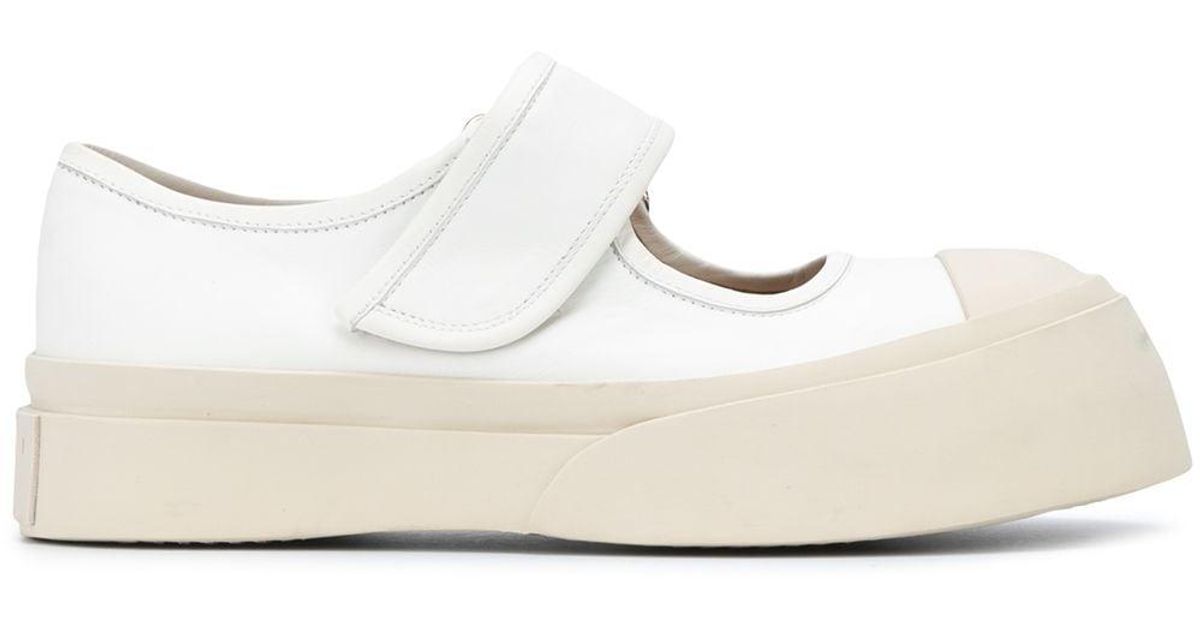 Marni Pablo Touch-strap Sneakers in White | Lyst