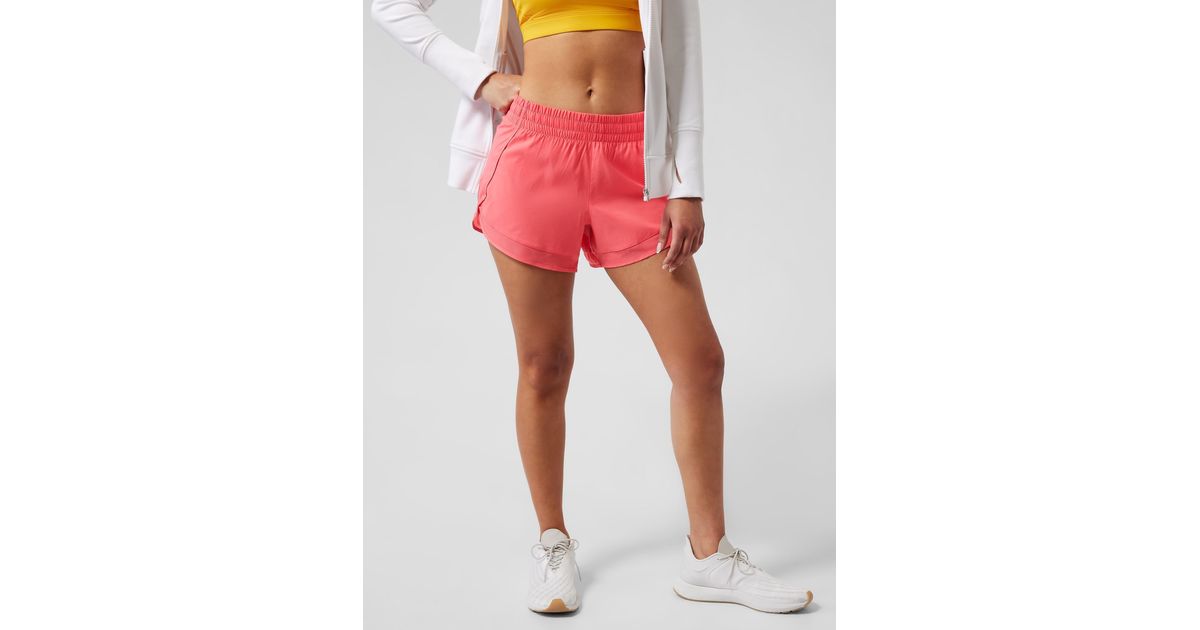 Athleta Mesh Racer Run Short 4 | Lyst