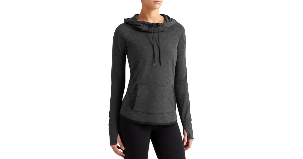 Athleta Cotton Sentry Hoodie Sweatshirt 