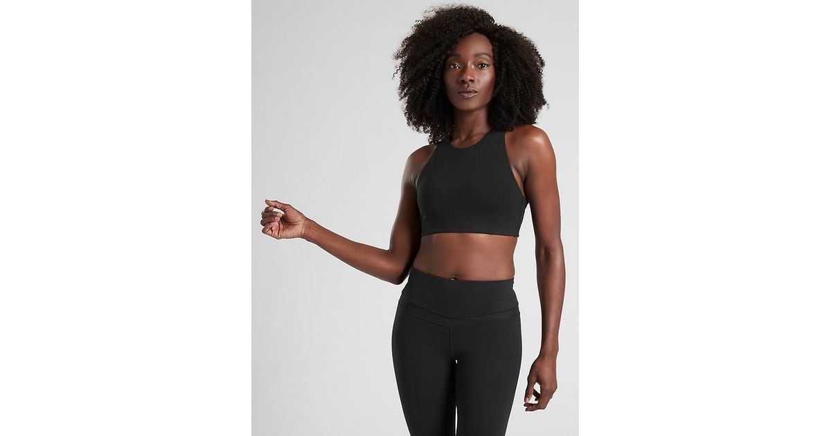 athleta high neck bra