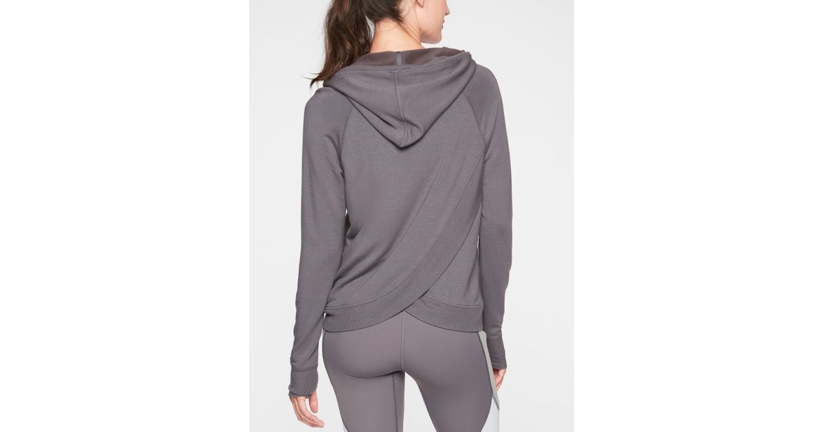 athleta criss cross back hoodie
