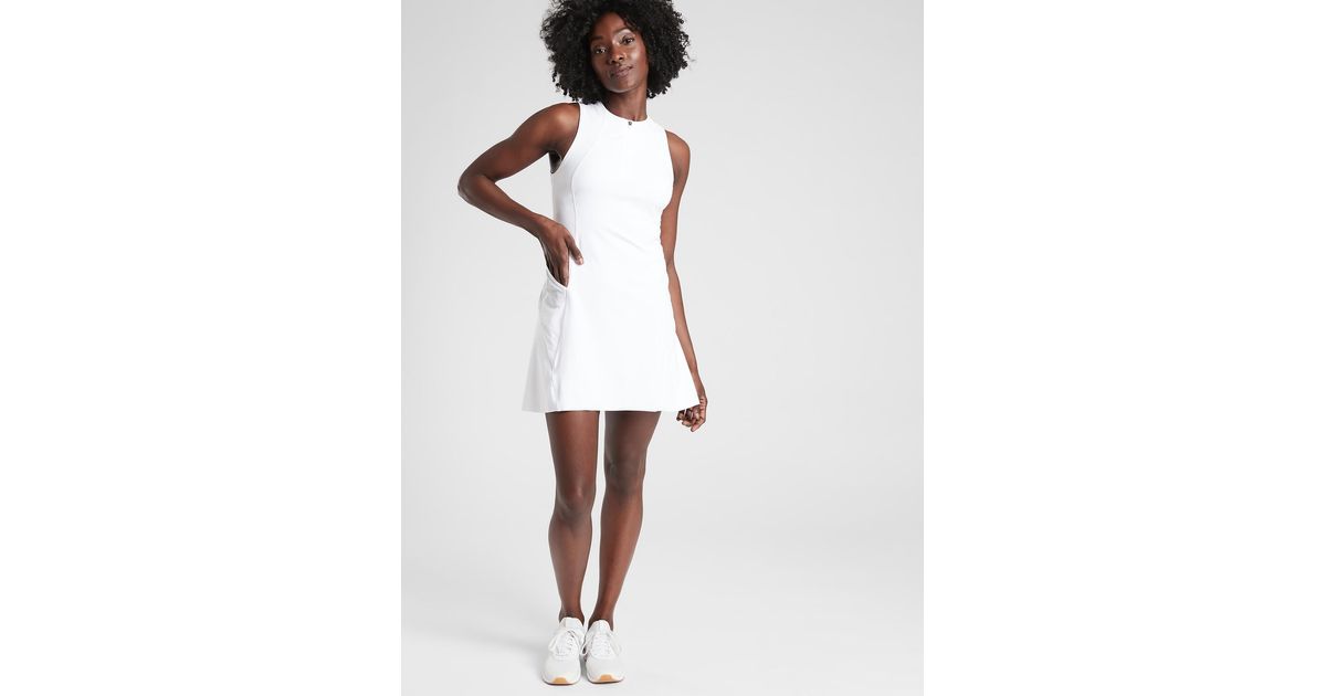 athleta white dress