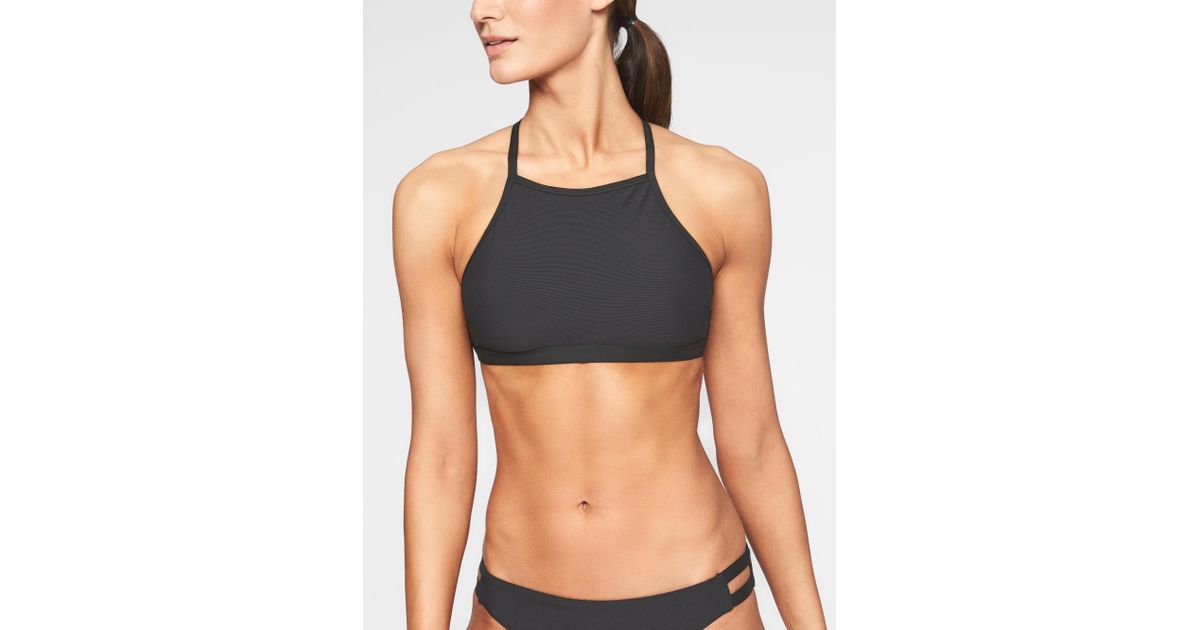 athleta high neck bikini top