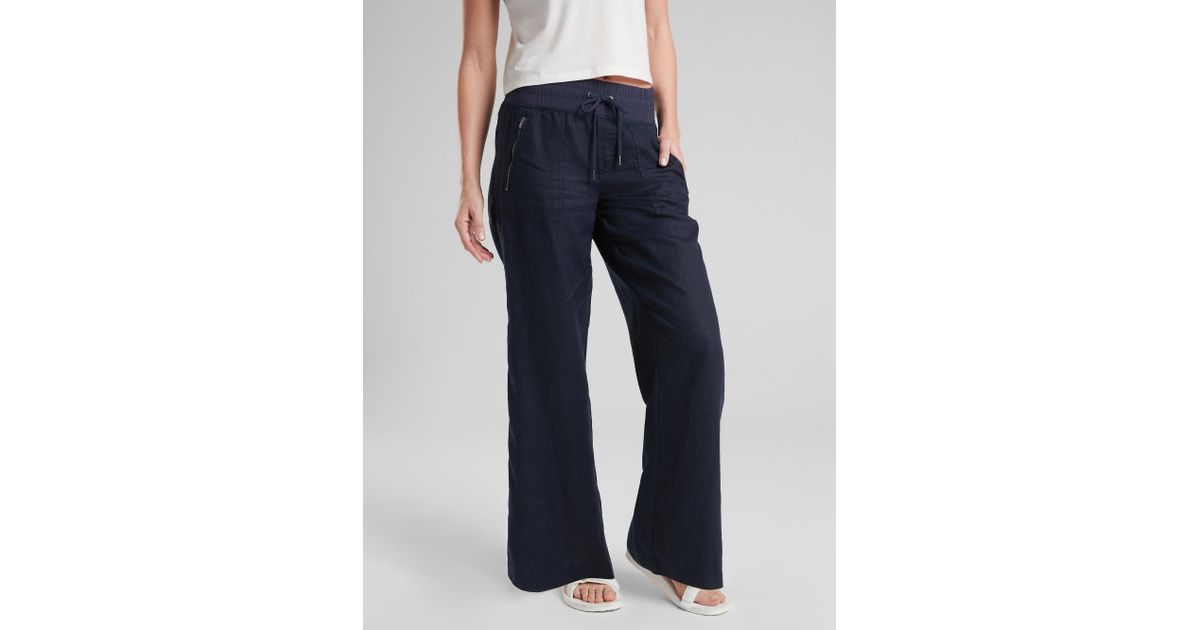 athleta cabo linen pants