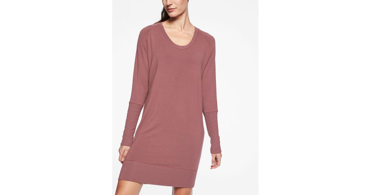 v neck sweatshirt dress