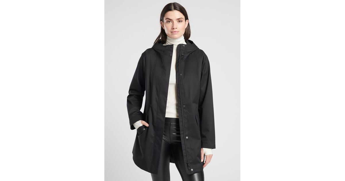 Athleta Fleece Lakeview Rainout Parka 
