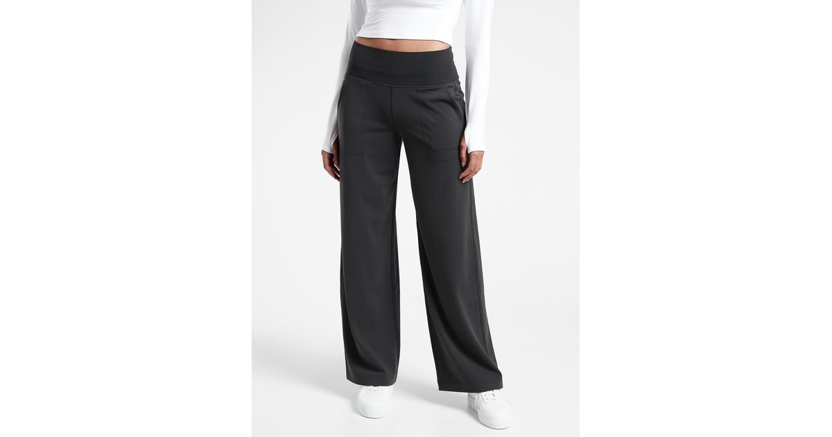 Athleta Venice Wide Leg Pant in Black 