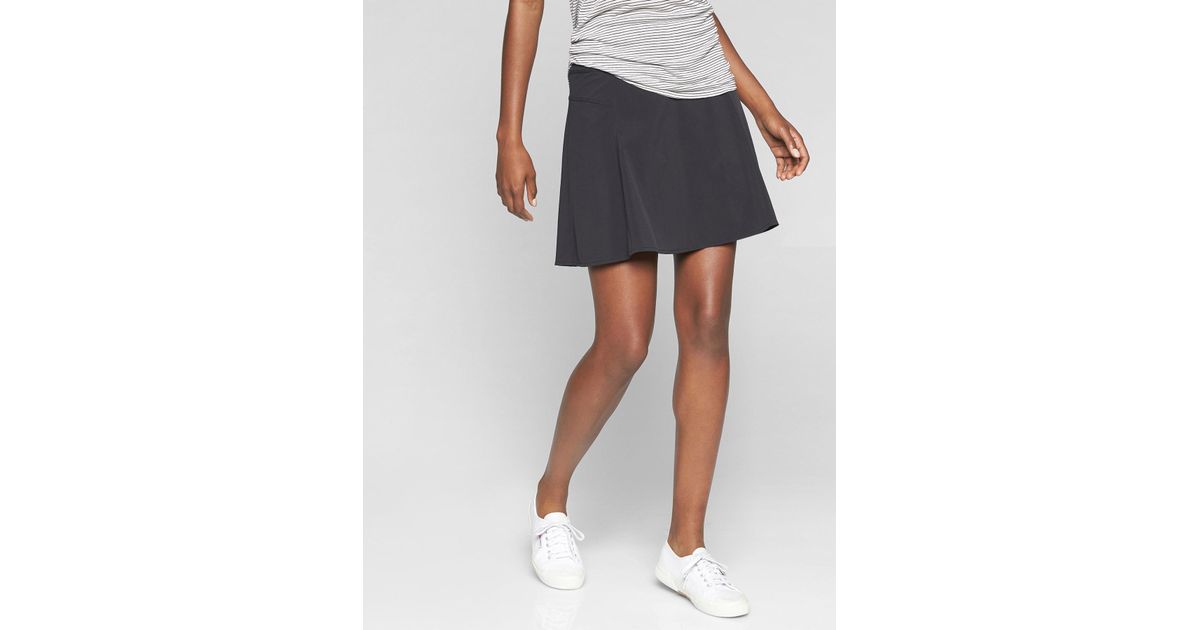 Details about   ATHLETA Black Polyester Spandex Elastic Waist Women's Skorts Skirt Size S     J6 