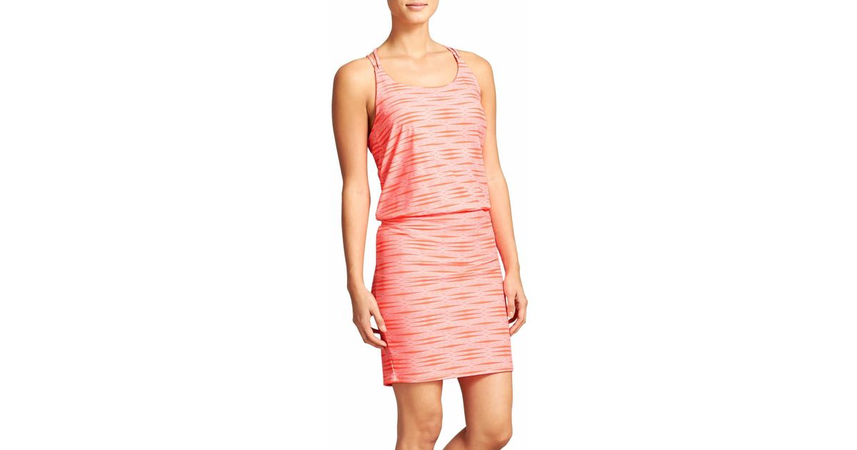 athleta orange dress