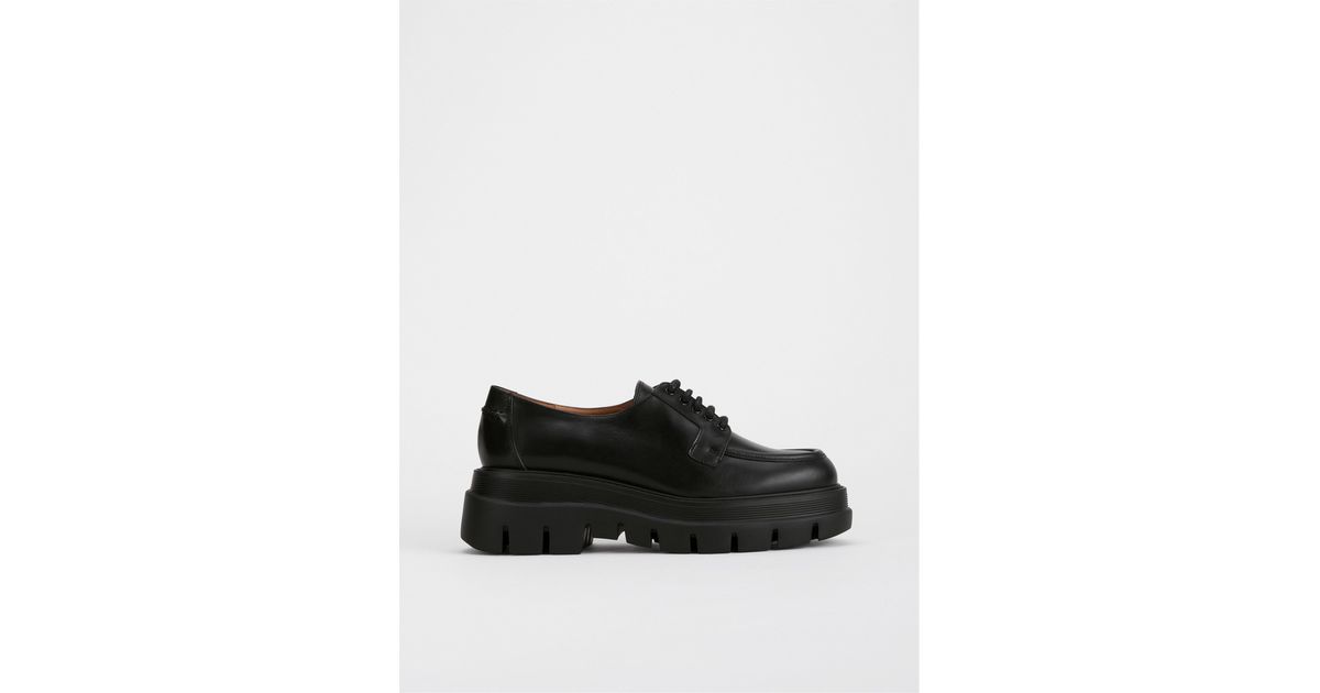 Atp Atelier Pezzana Chunky Laced Shoes in Black | Lyst