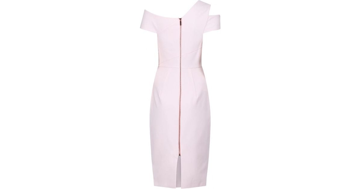 ted baker asymmetric bodycon dress