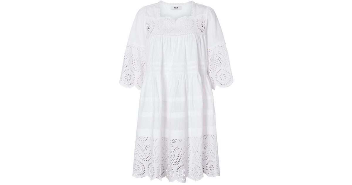 MOLIIN Copenhagen Cotton Nicole Dress in White | Lyst