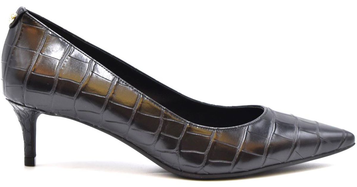 michael kors black leather shoes