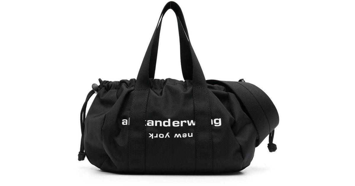 Alexander Wang Primal Mini Drawstring Duffle Bag in Black Lyst