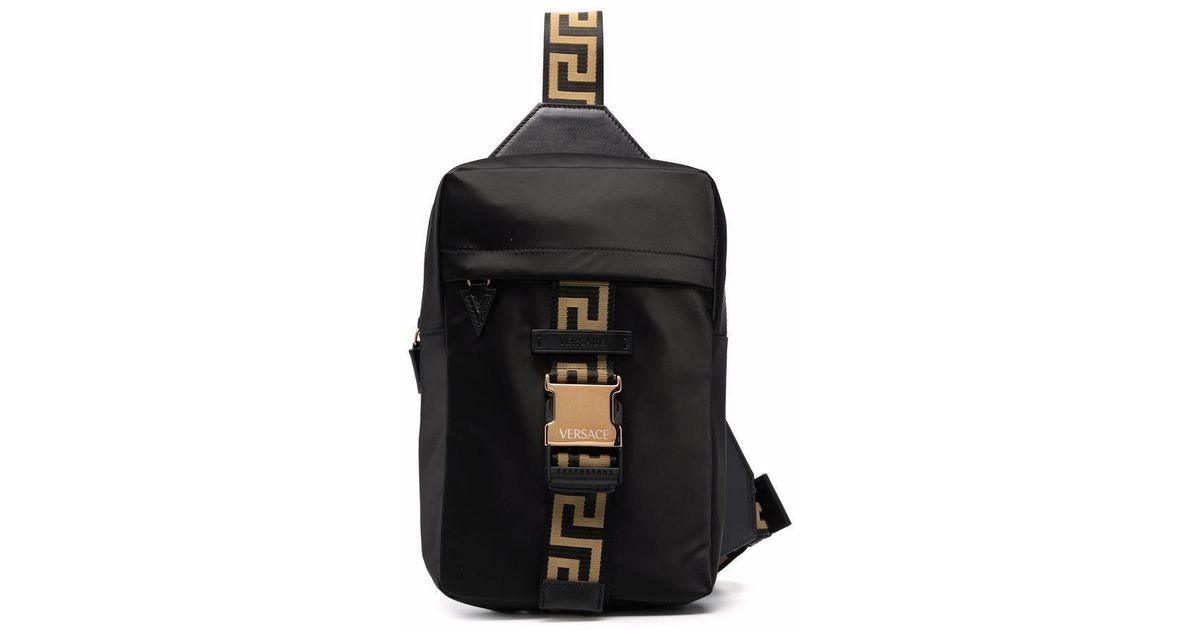Versace Synthetic Polyamide Belt Bag in Black for Men Lyst