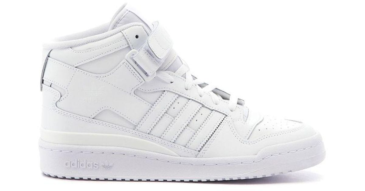adidas Leather Forum Mid in White for Men - Lyst