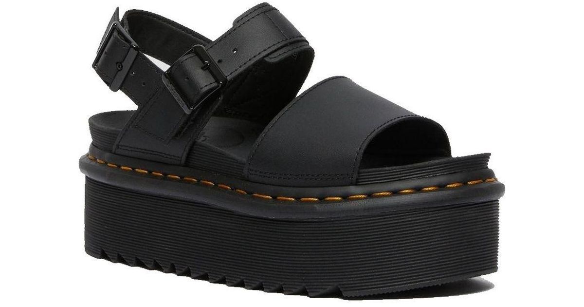 Dr. Martens Leather Dr. Martens Voss Hydro Quad in Black | Lyst