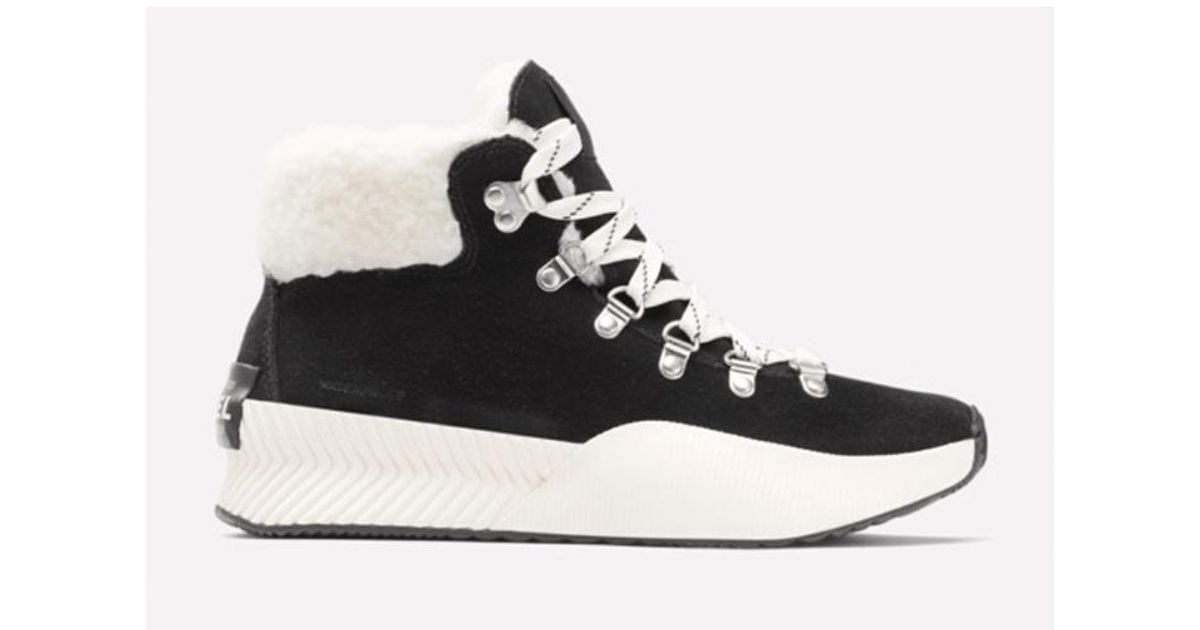 Sorel Suede Out N Abouttm Lll Conquest Black & White Boots | Lyst