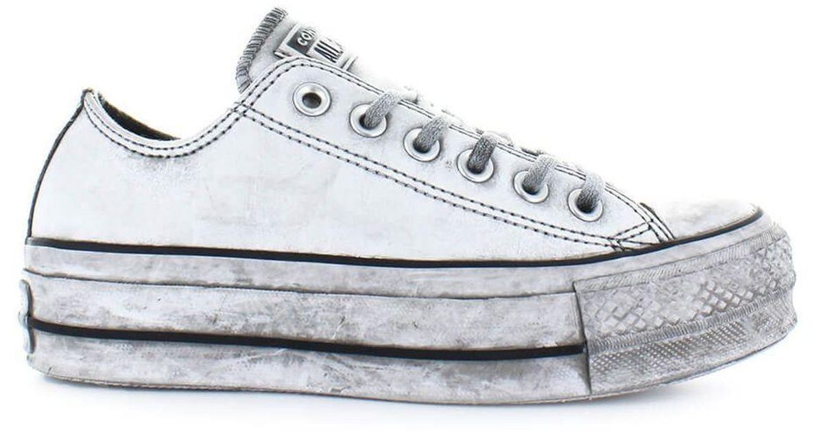 Converse Leather Shoes All Star Platform White Smoke In Sneaker Fall Winter  2019 - Lyst