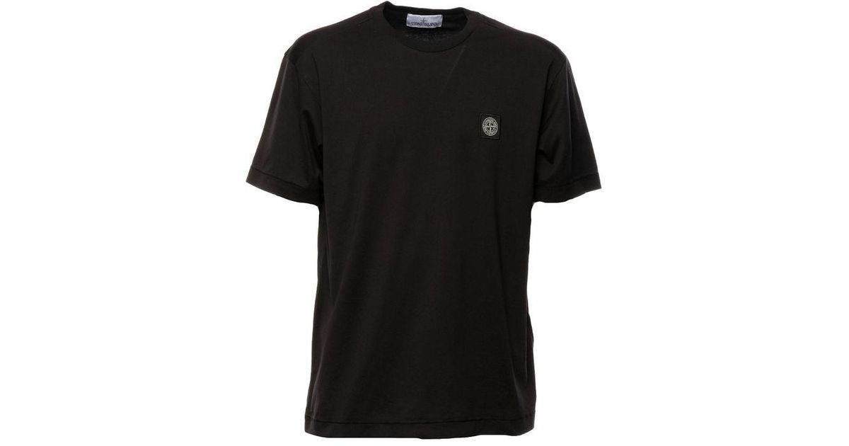 Stone Island Cotton T-shirt For 761524113 V0029 in Black for Men 