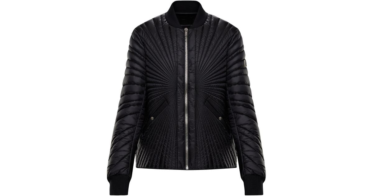 Moncler + Rick Owens Angle Down Jacket in Black | Lyst