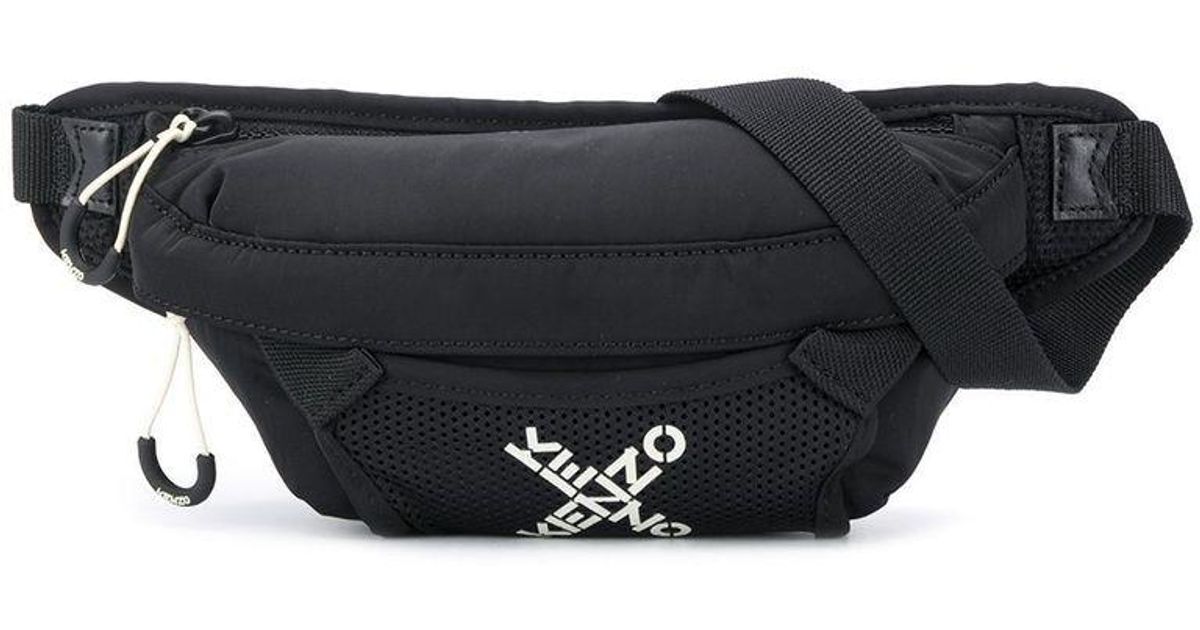 KENZO Synthetic Logo Crossover Belt Bag in Black for Men Save 38 Lyst