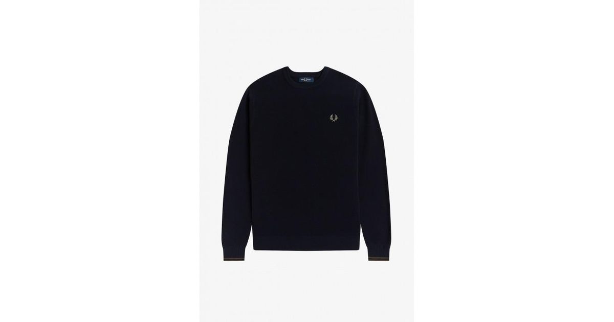 Fred Perry Maglieria Navy K3535 in Blue for Men | Lyst