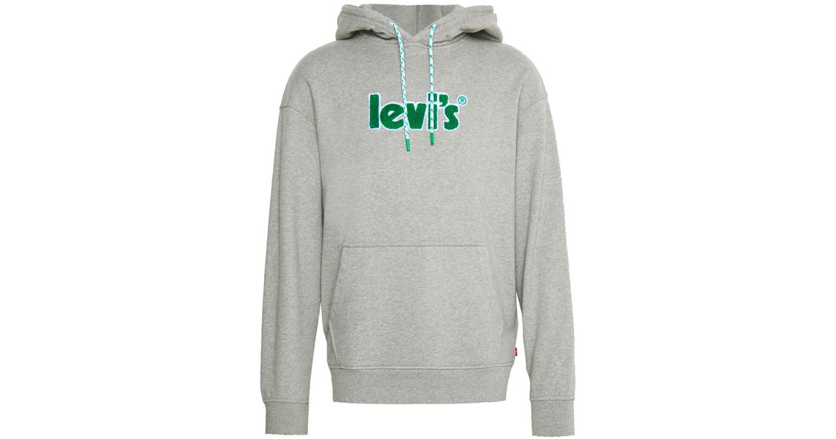Levi's Hoodie in Grey (Gray) for Men | Lyst