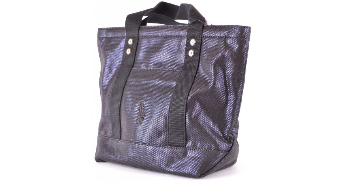 ralph lauren blue tote bag