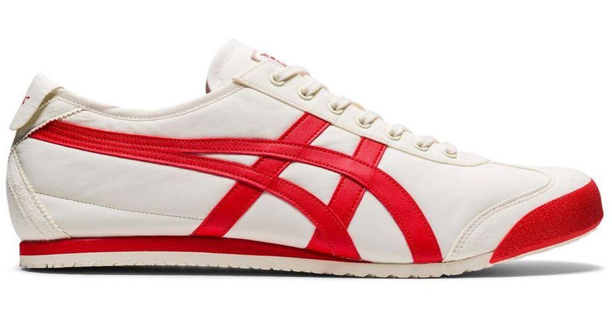 Onitsuka Tiger Synthetic Mexico 66 Cream/fiery Red for Men | Lyst