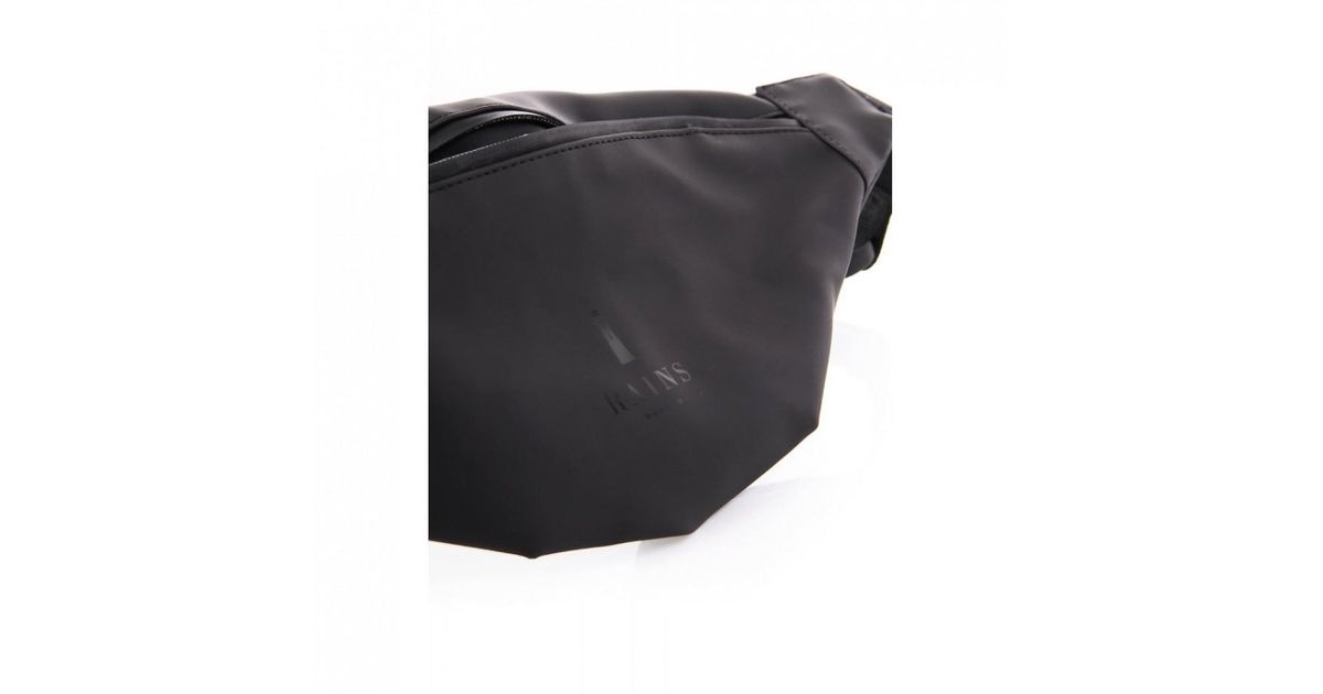 black waterproof bum bag