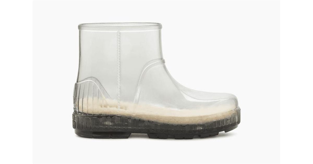 UGG Synthetic Drizlita Clear Rain Boots 4, in Natural Lyst