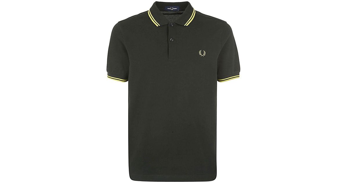 Fred Perry Other Materials Polo Shirt in Green for Men | Lyst