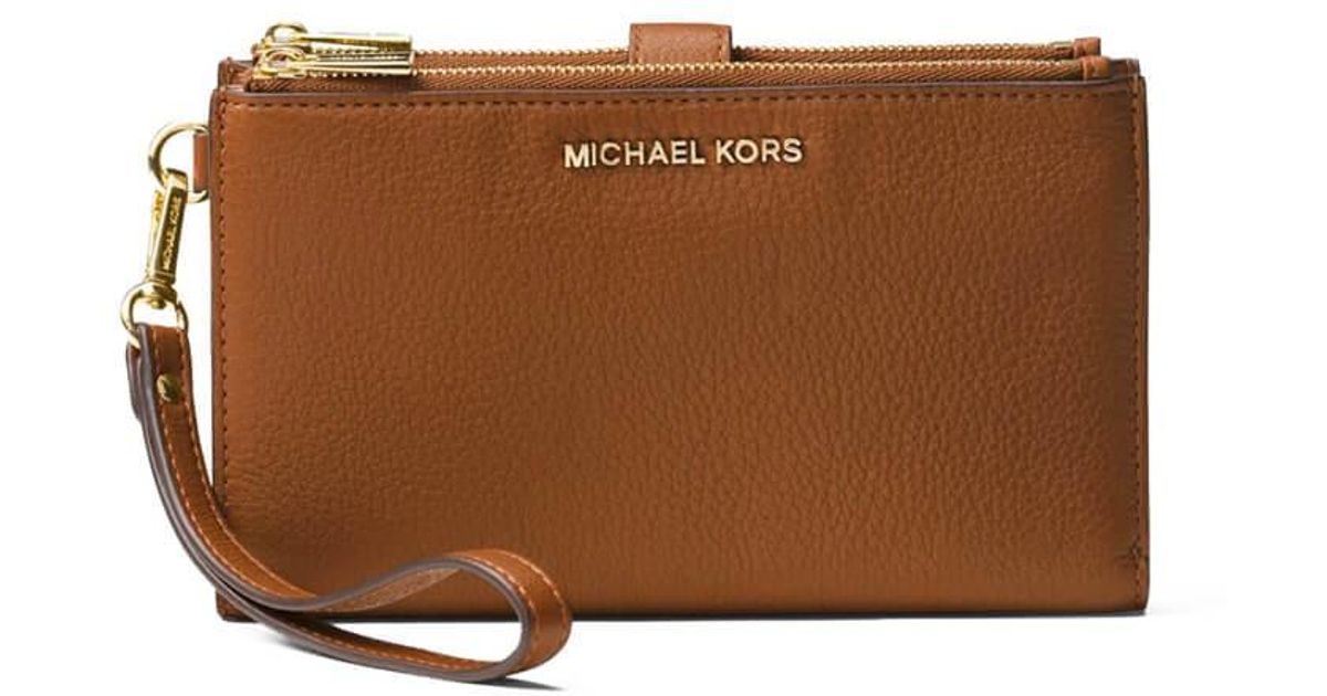 Michael Kors Leather Adele Light Brown Wallet - Save 17% | Lyst