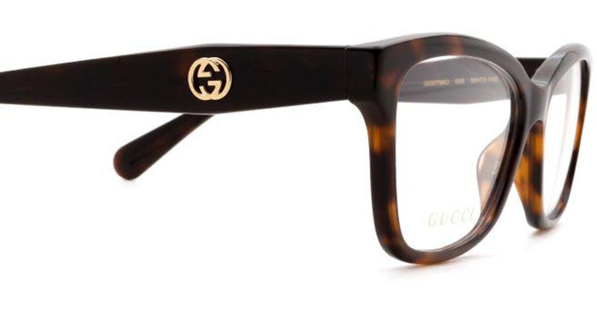 Gucci GG0798O Havana Female Eyeglasses in Brown Lyst