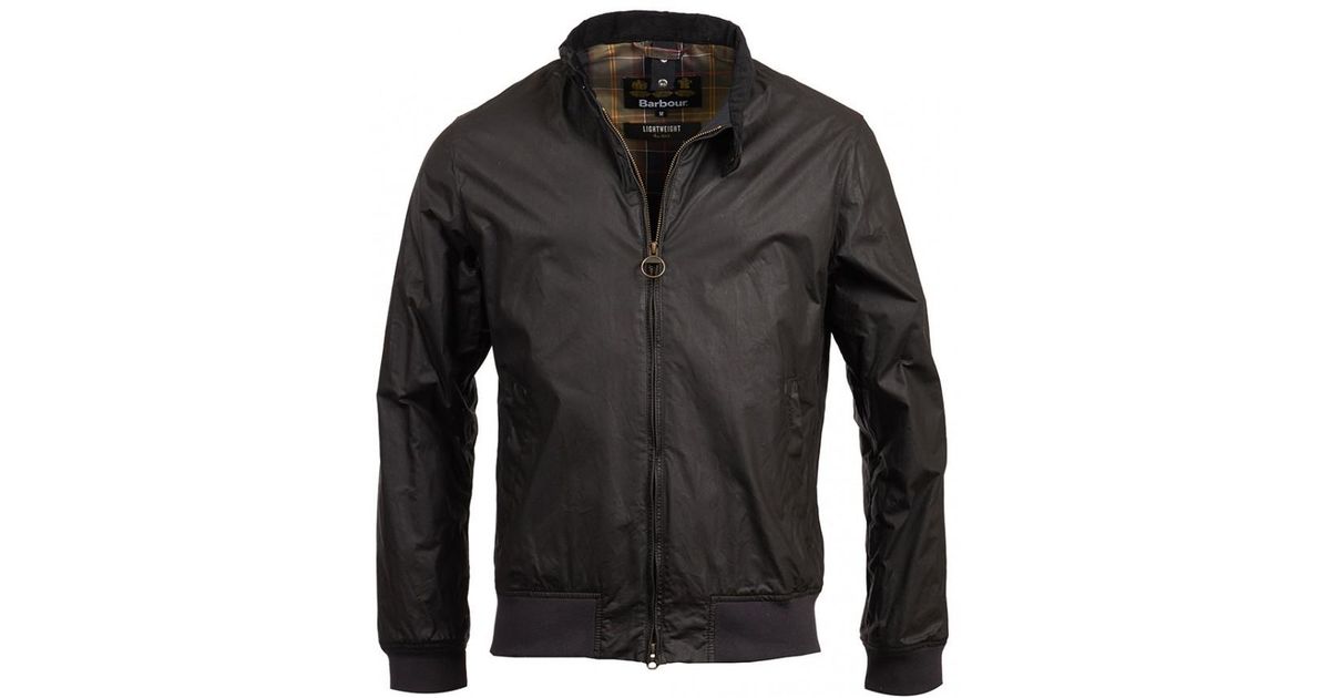 Barbour Men's Lightweight Royston Harrington Wax Jacket in Black for Men |  Lyst UK