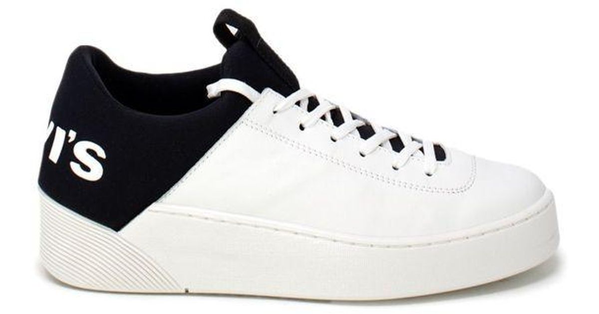 White Leather Sneakers - Lyst